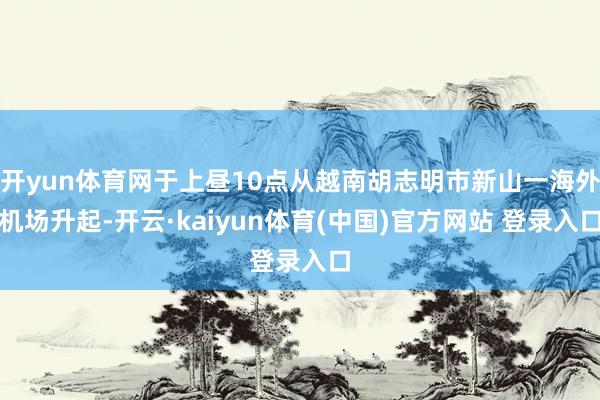 开yun体育网于上昼10点从越南胡志明市新山一海外机场升起-开云·kaiyun体育(中国)官方网站 登录入口