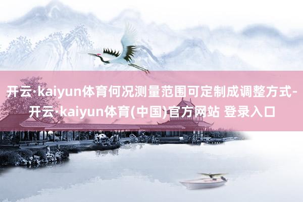 开云·kaiyun体育何况测量范围可定制成调整方式-开云·kaiyun体育(中国)官方网站 登录入口